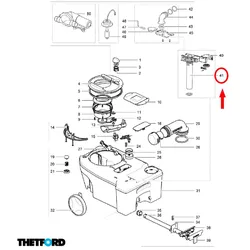 Thetford Insert Pump Out passend zu Abwassertank C250 - C260