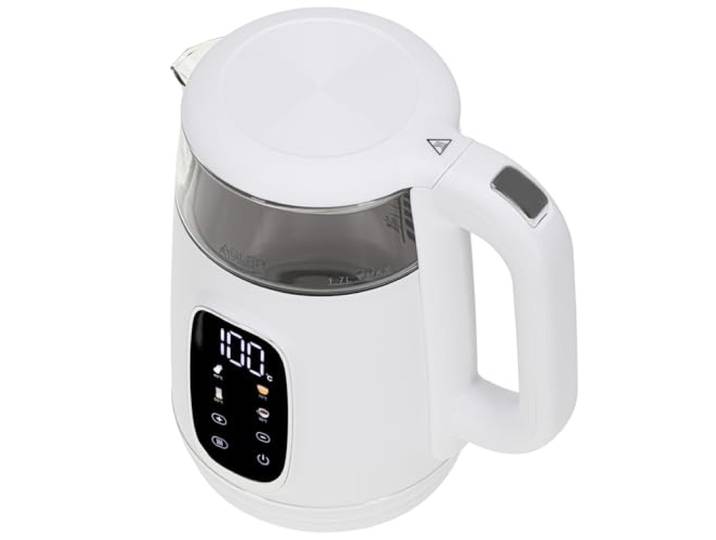Adler ad_1305ws AD 1305 Elektrischer Wasserkocher, 1,7 l, Weiß