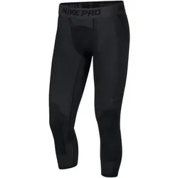 NIKE Herren Hosen 3/4 bis 7/8 He/Uni M NP DRY TGHT 3QT BBALL, Größe S in Schwarz Schwarz