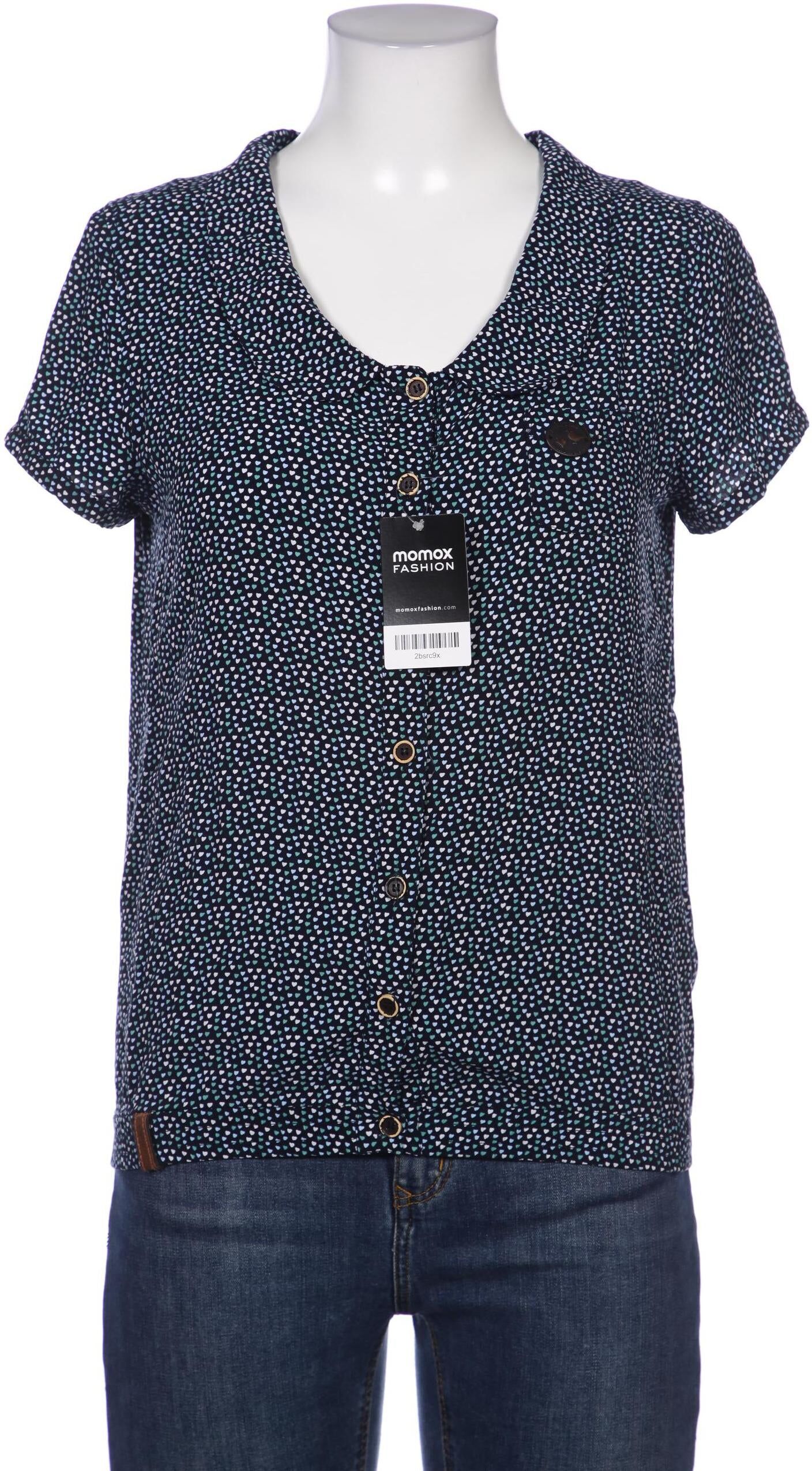 Naketano Damen Bluse, Marineblau, Gr. S, Viskose - Second Hand