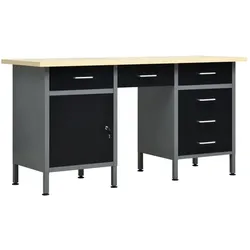 vidaXL, Werkbank + Arbeitsbock, Elvonano (60 cm, 160 cm)