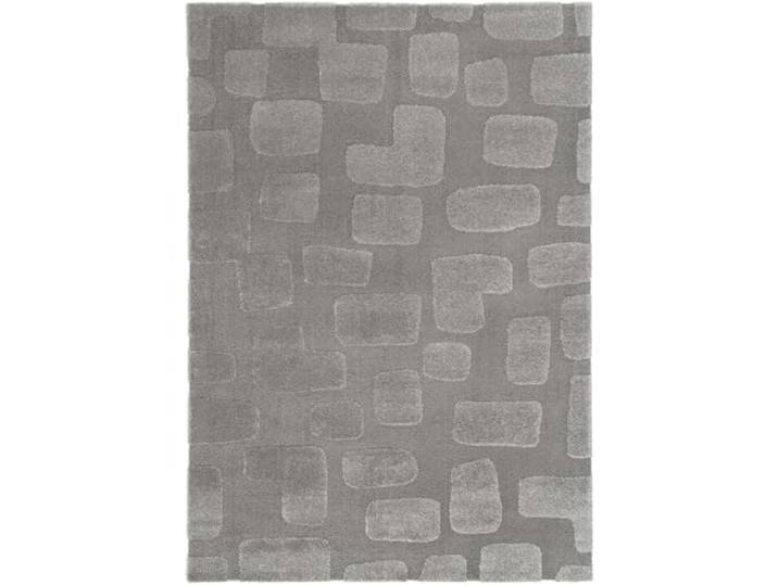 Steffensmeier Kurzflor Teppich Meran Wohnzimmerteppich modern,stylisch, Tupfen Anthrazit, Größe: 200x290 cm