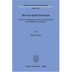 Klein:Beweis und Gewissen., Fachbücher von Martin Klein
