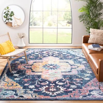 SAFAVIEH Crystal Floretta Vintage Boho Medallion Rug