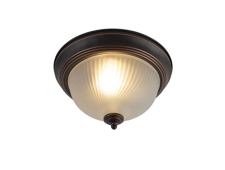 Plafonnier classique brun opale - Classico