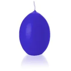 Kopschitz Kerzen Kerzen Eikerzen glatt getaucht Royalblau, 120 x 80 mm, 6 Stück