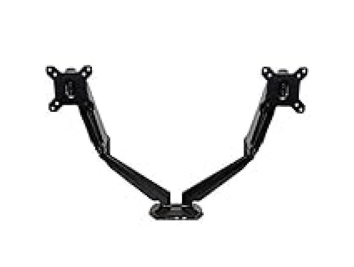 StarTech Support Bras Double Écran jusqu'a 32 , 8kg (ARMSLIMDUO) Multidirectionnel, Fixation bureau, Ergonomique, 2x USB, Audio 3, 5mm, VESA 75/100, sans outil