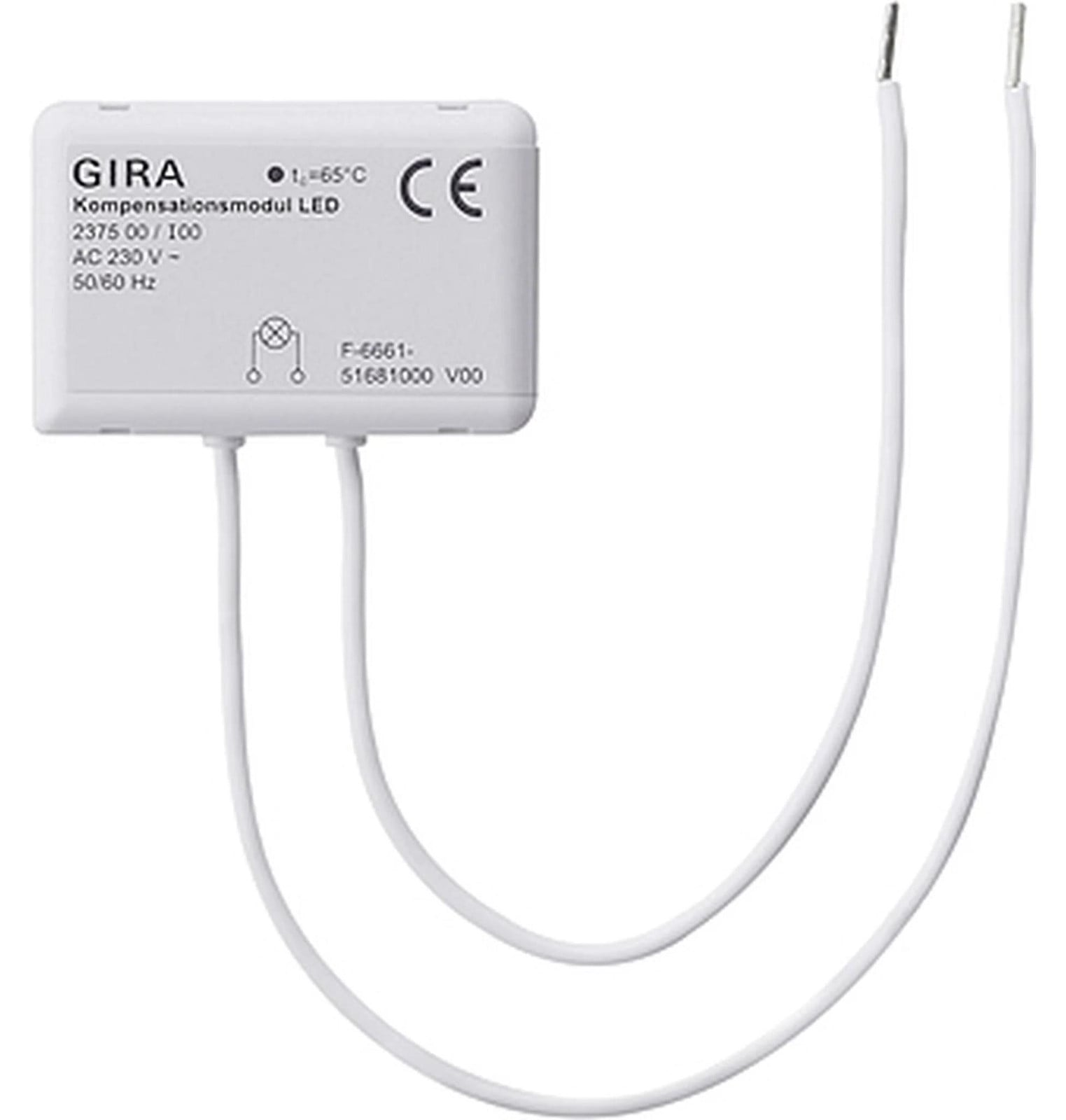 Gira compensatiemodule voor LED, geschikt voor dimmers en Tronic-universele dimmers, inbouwaccessoire, 1 stuk