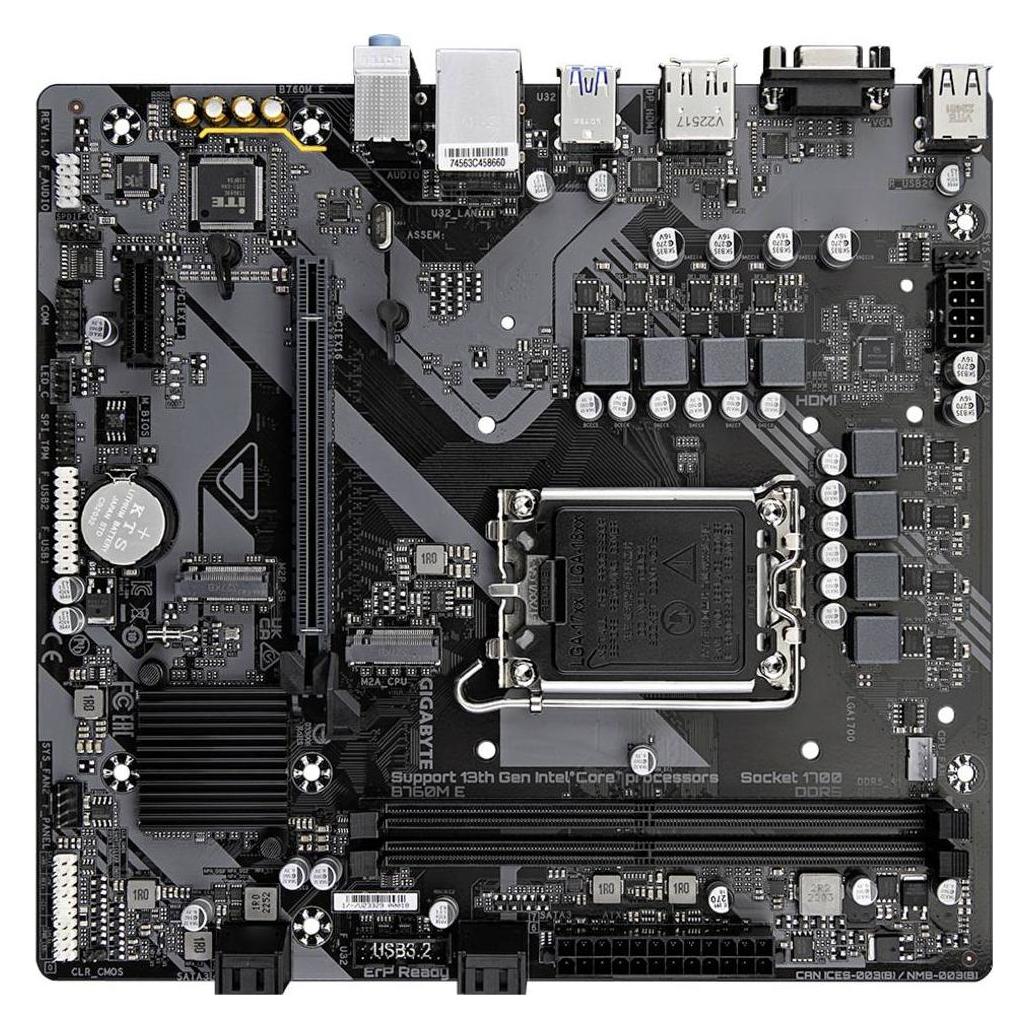 Gigabyte B760M E (LGA 1700, Intel B760, mATX) (B760M E)