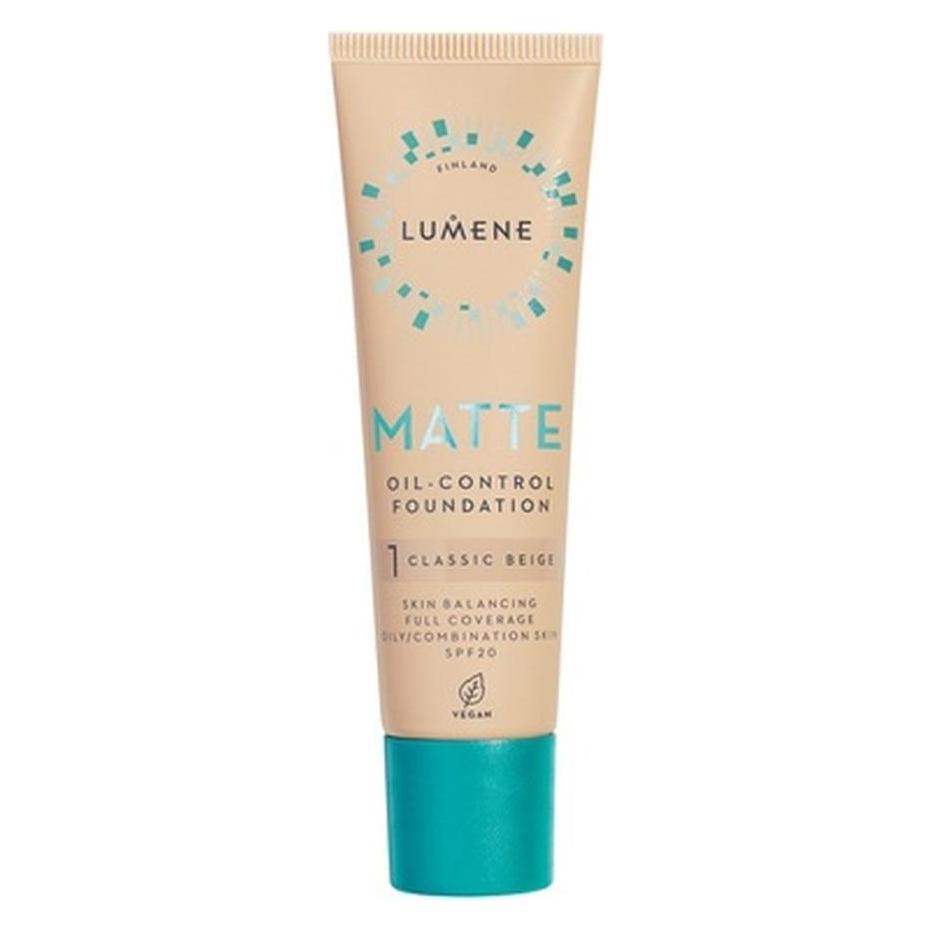 Lumene Matt Control Oil-Free Foundation for Oily and Combination Skin (1 Classic Beige) (57906901)