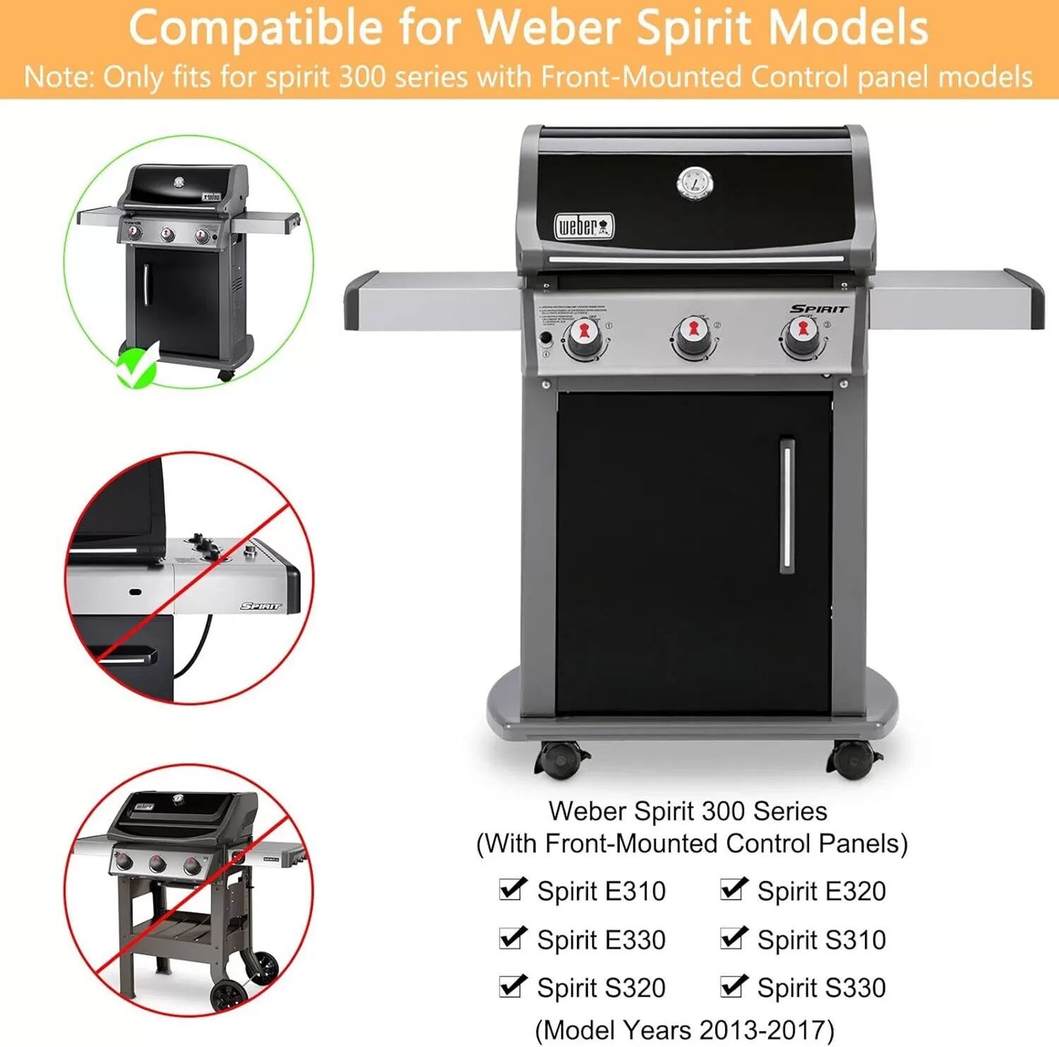 INF Kochplatten für Weber-Gasgrills – 3er-Pack