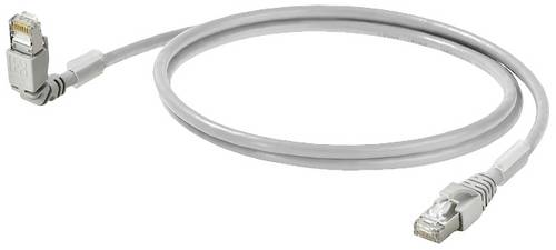 Weidmüller 1248280050 RJ45 Patchkabel CAT 6a S/FTP 5.00m Grau 1St.