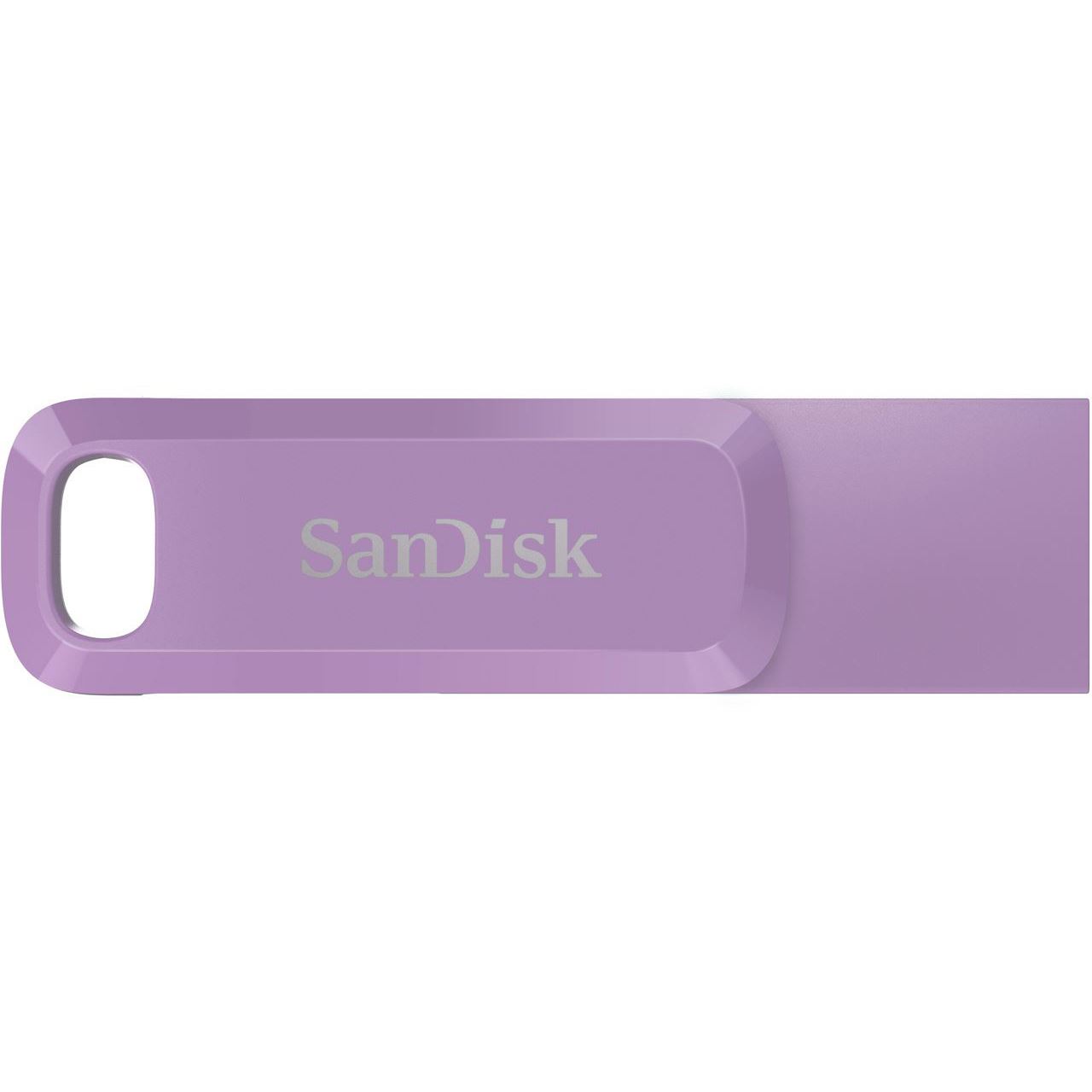 256GB SanDisk Ultra Dual Drive Go - USB-Flash-Laufwerk - USB 3.2 Gen 1 / USB-C - Lavendel