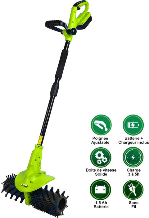 sweepy grass brosse sans fil kino 3 en 1 pour Gazon Synthétique