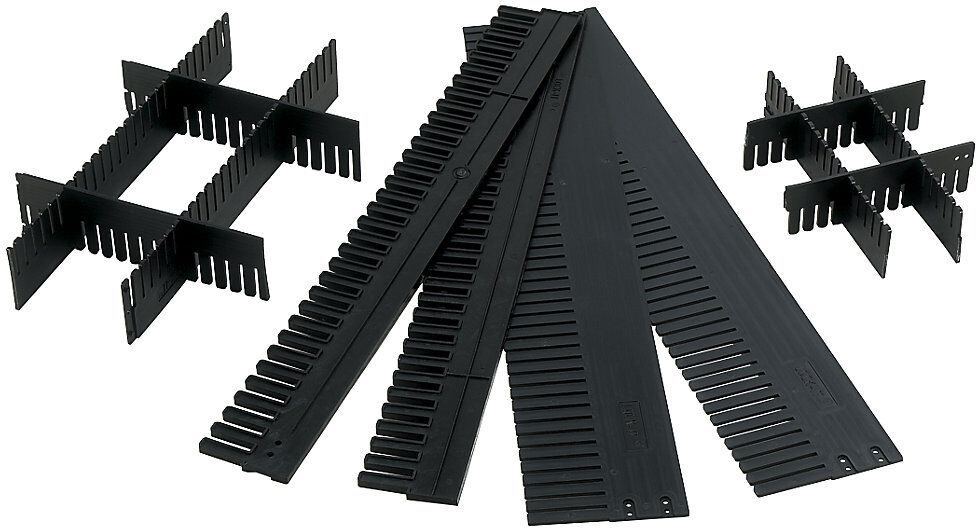 kaiserkraft Unterteiler für Sichtlagerkasten, LxH 1150 x 120 mm, VE 10 Stk