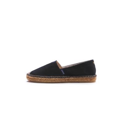Espadrille VISCATA "Barceloneta", Damen, Gr. 39, schwarz, Textil, Schuhe Espadrille, aus Baumwolle und Natur-Jute hergestellt