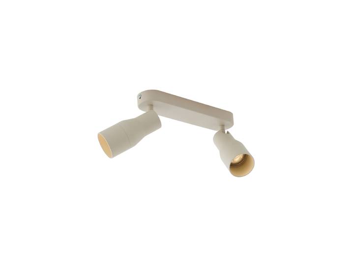 Spot encastré rond beige GU10 50 mm 2 lumières - Stanley