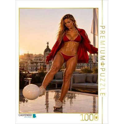 CALVENDO Puzzle Fußballgöttin | 1000 Teile Lege-Größe 64x48cm Foto-Puzzle für glückliche Stunden, von , Calvendo Puzzle