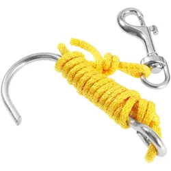 Riffhaken mit Metall-Karabiner und Leine