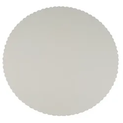 Papstar 10 Tortenunterlagen, Pappe "pure" rund  30 cm weiss mit gezacktem Rand