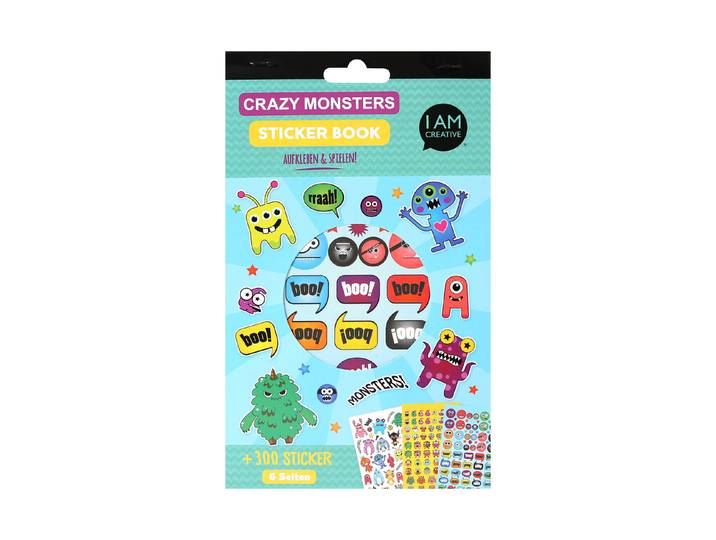 Stickerbook Crazy Monster