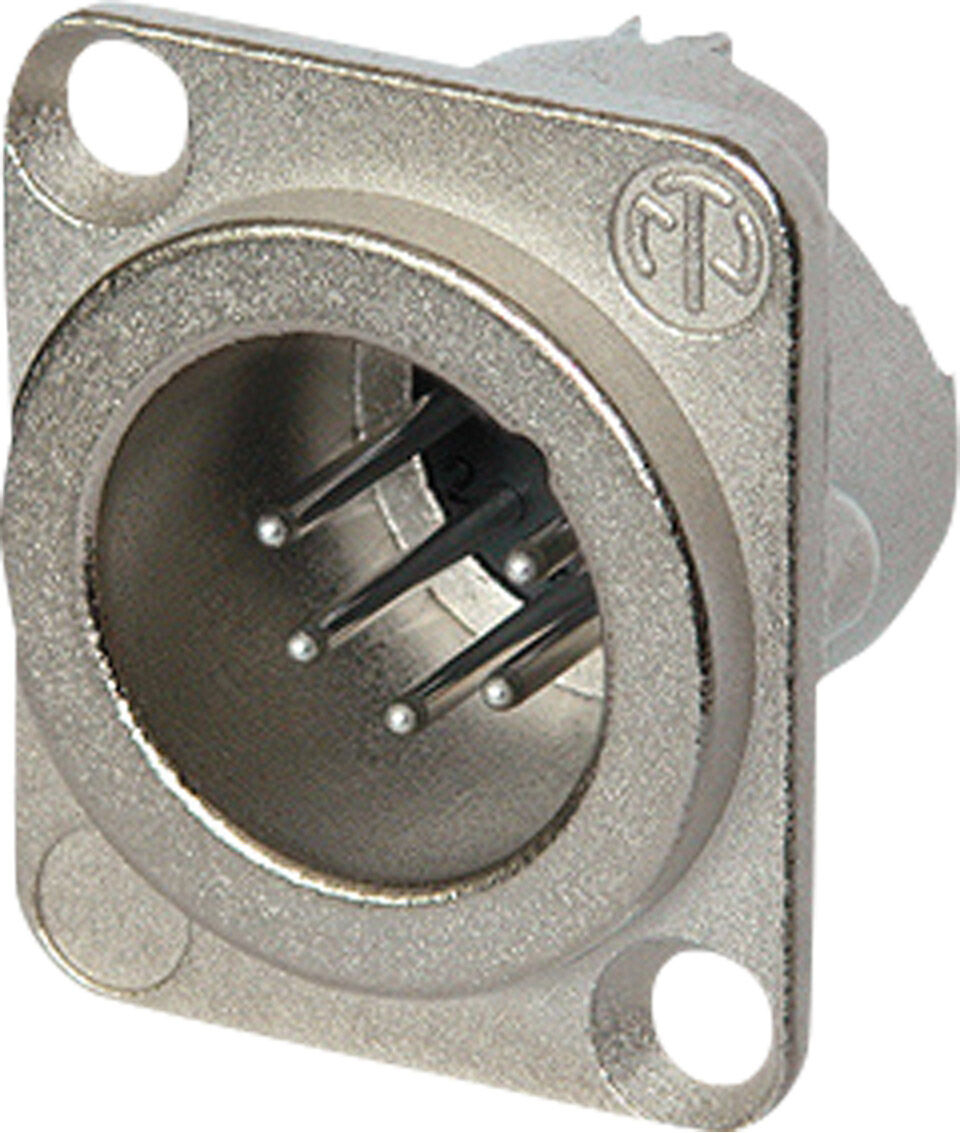 Neutrik Xlr 5p Chassis - Stecker Silberkontakte - Nickelgehäuse