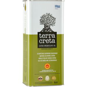 Terra-Creta Olivenöl extra nativ & kaltgepresst, aus Kolymvari/ Chania in Griechenland, im Kanister, 5 Liter