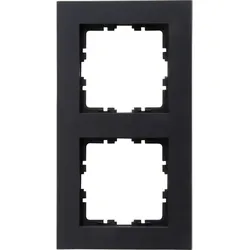 Kopp 406915007 HK07 PURE - Abdeckrahmen 2-fach, Farbe: anthrazit