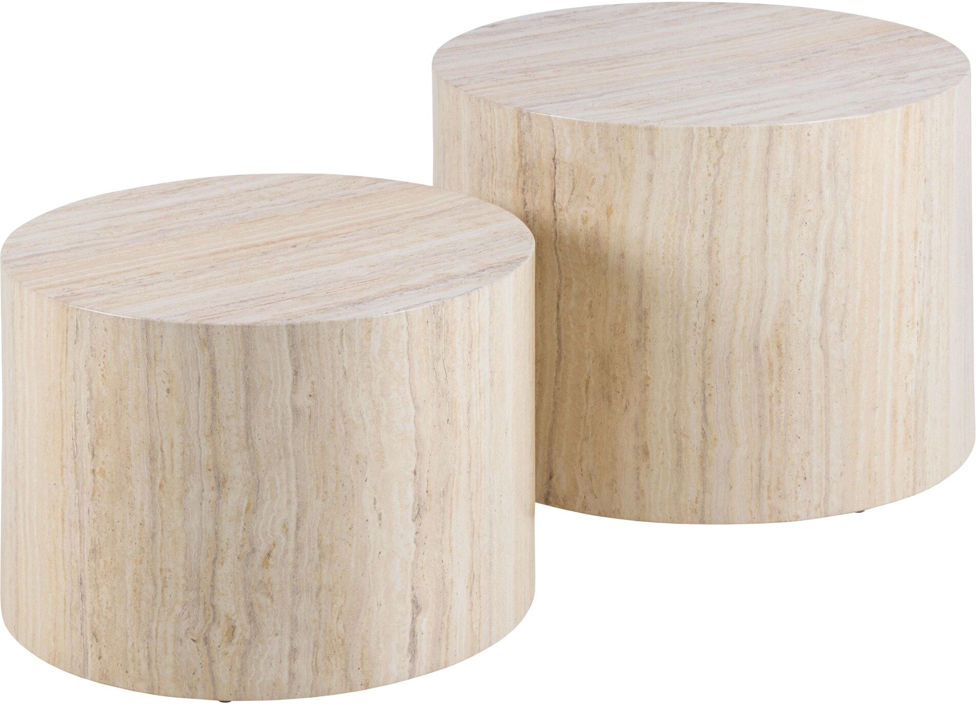 Couchtisch ACTONA GROUP "Dice 2er Set - Steinoptik, modern & stilvoll, skandinavisches Design", beige, B:58cm H:40cm T:58cm, Tische, Couchtisch, OTTOs Choice, Pflegeleichter Beistelltisch, vielseitig, robust beige B/H/T: 58cm x 40cm x 58cm
