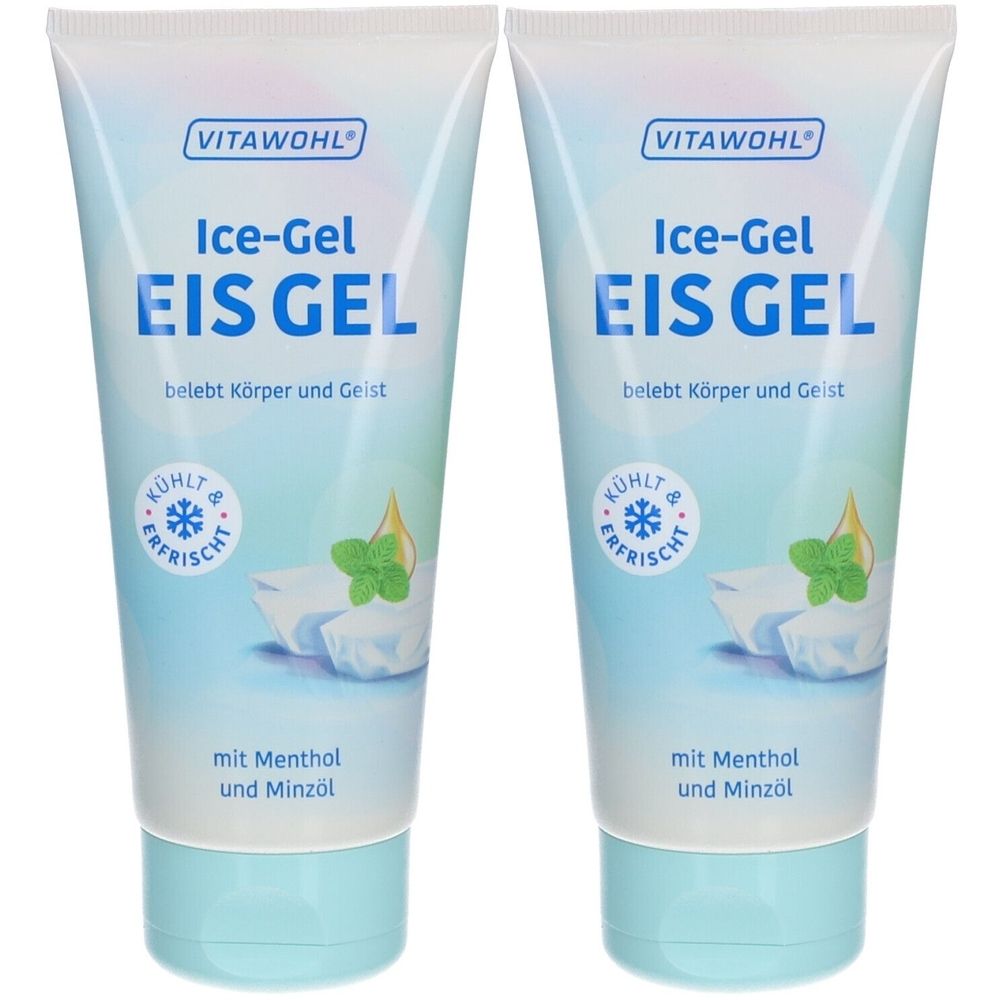 EIS GEL mit Menthol und Minzöl Vitawohl 2x 2x100 ml Gel