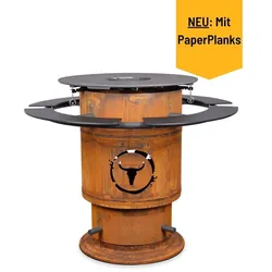 Moesta Bandit FirePlace inkl. Ablagen PaperPlank, schwarz & BBQ-Disk