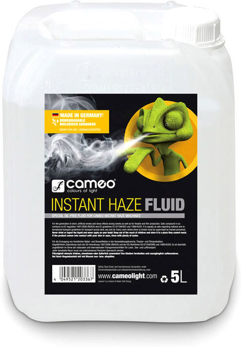 Cameo Instant Haze Fluid 5l Spezielles Ölfreies Hazefluid Für Cameo Instan