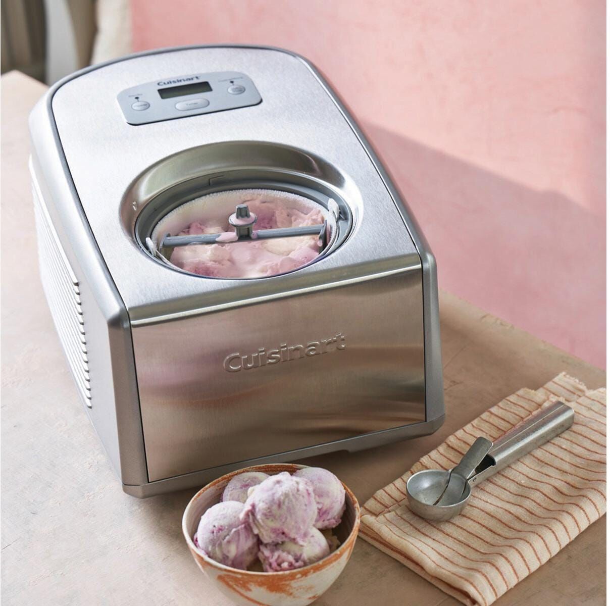 CUISINART Eismaschine "Cuisinart Ice Cream", silber (silberfarben), Eismaschinen, Eismaschine silberfarben Einheitsgröße