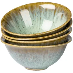 Gipfelstück Schüssel-Set, Steinzeug Flussufer