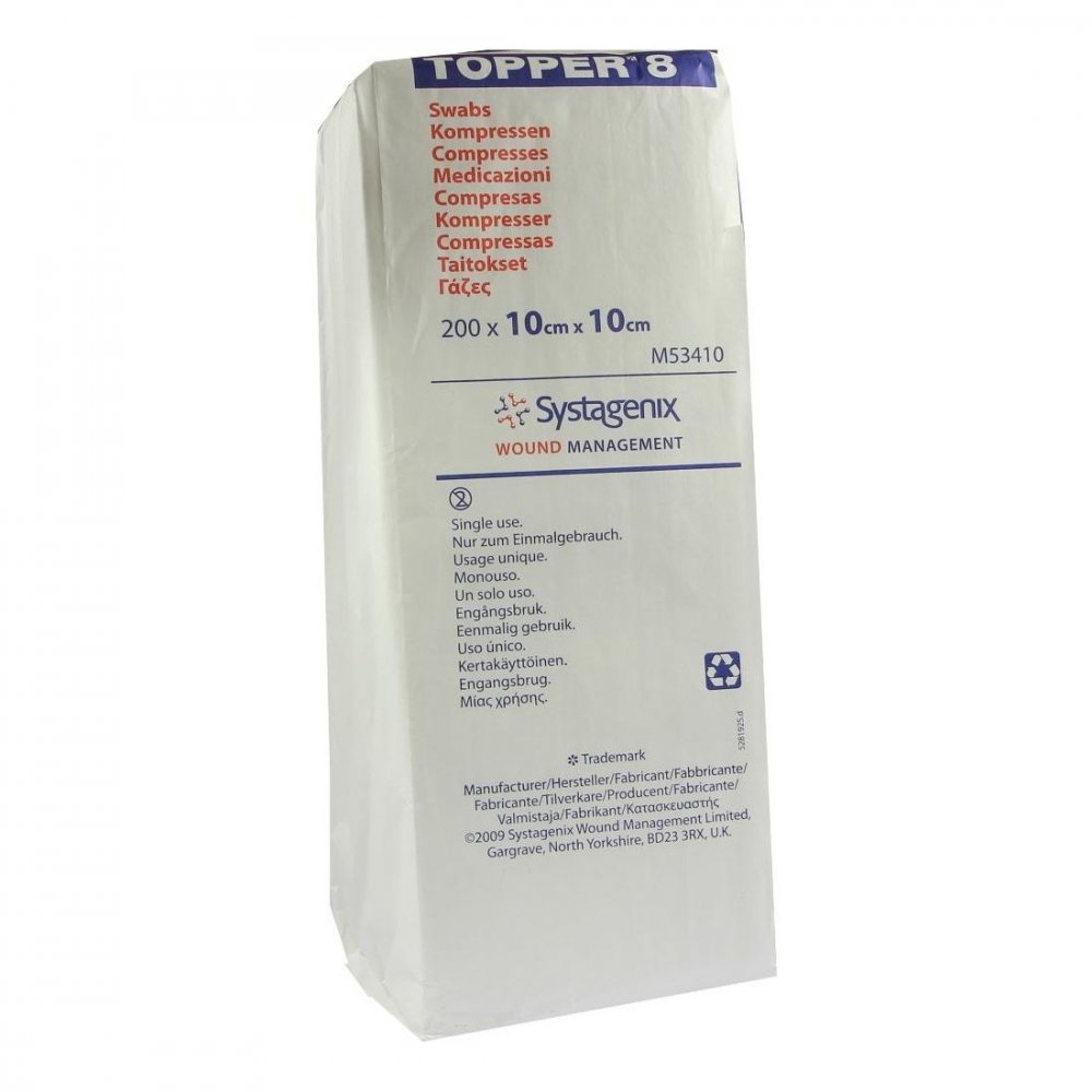 Solventum Germany GmbH Topper 8 Kompr.unsteril 10x10 cm 03420317