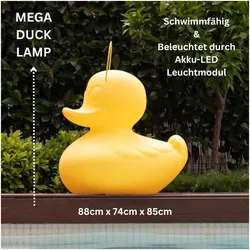 Designleuchte MEGA DUCK-DUCK XXL Deco gelb 85x74x88cm