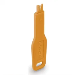 Lindy 47896 Schnittstellenblockierung Türblockierschlüssel RJ-45 Orange Acrylnitril-Butadien-Styrol (ABS)