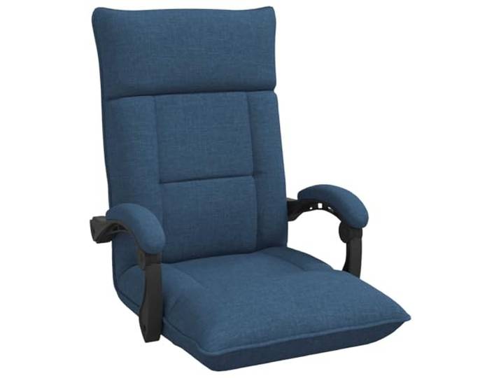 vidaXL Verstellbarer Fußsessel Blau Stoff