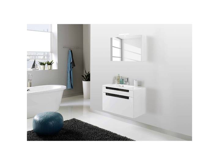 home24 Badkamerset Laris II 3-delig 80 x 107 x 47cm wit