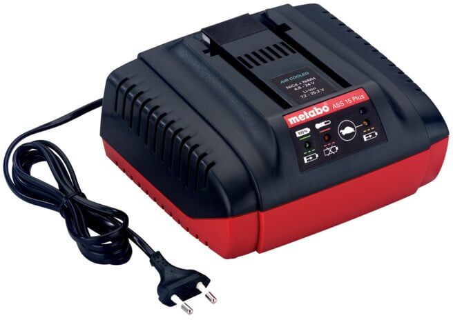 Chargeur rapide ASS 15 Plus, 24-25,2 V, « AIR COOLED », EU metabo (627283000)