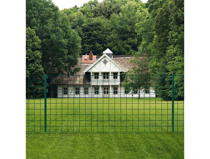 vidaXL Metallzaun Stahl 20 x 1,5 m Grün