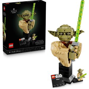 LEGO Star Wars 75438 Yoda Büste, ab 18 Jahre, 399 Teile