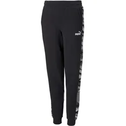 Puma, Jungen, Sporthose, ESS+ Camo Pants, Schwarz