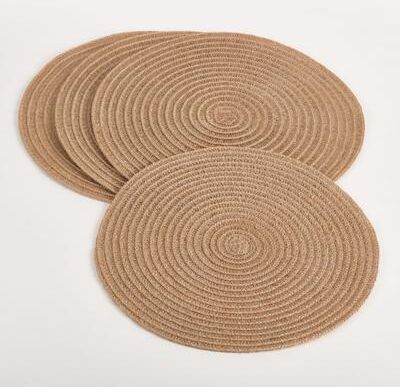 Saro Lifestyle "Natural Design Placemat (Set of 4) - 15""D"