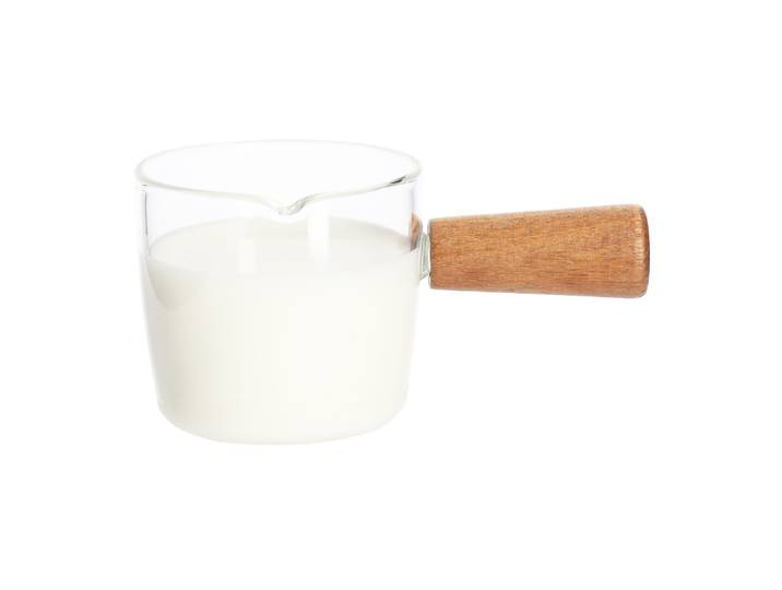 Krumble Melkkannetje met handvat - Glas - Hout