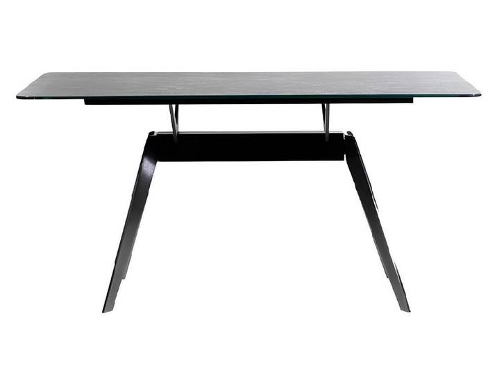 Xlmoebel Esstisch Moderner Esstisch mit metallischem Finish und elegantem Design (1-St., Esstisch), Hergestellt in Europa