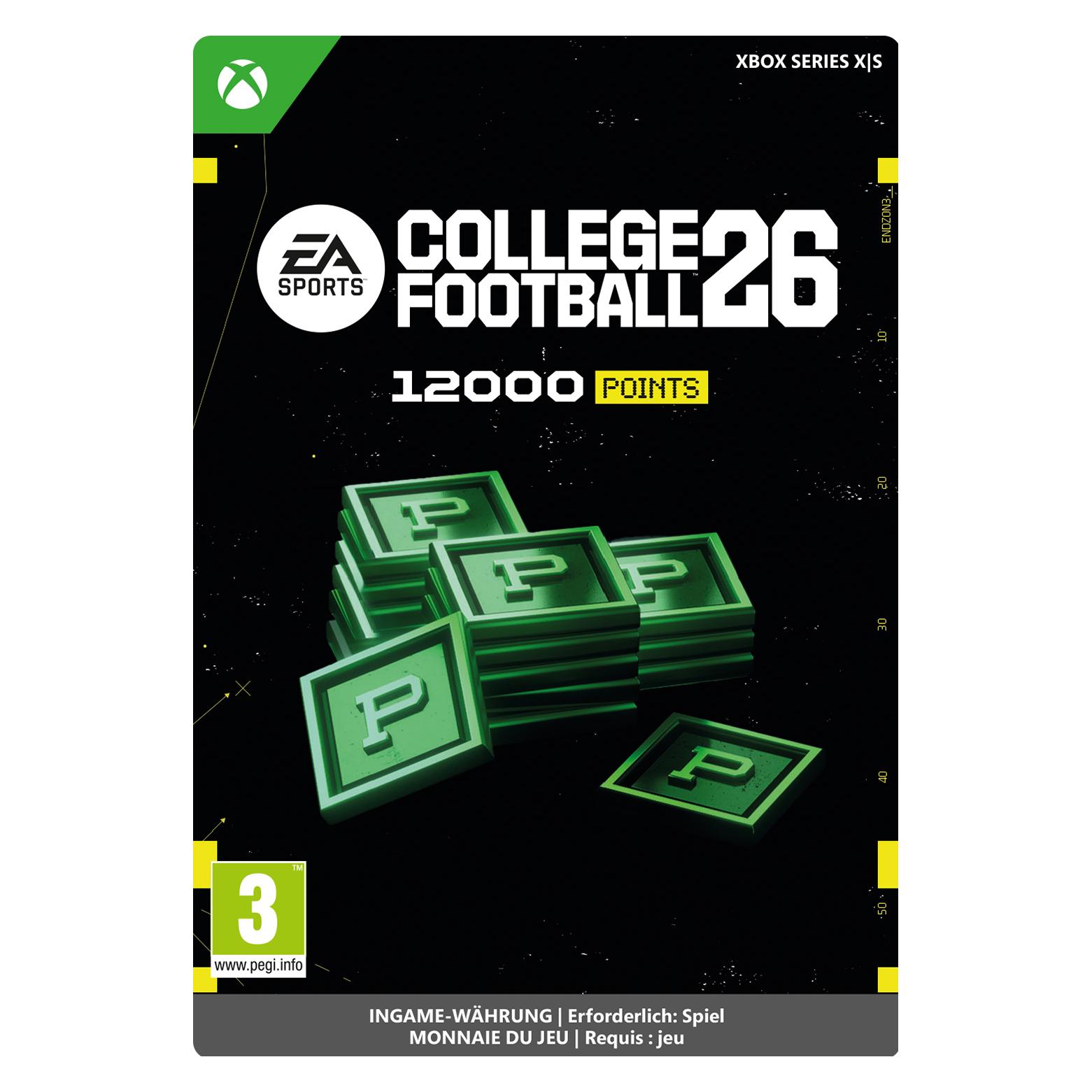 Microsoft XBOX College Football 26: 12000 Points Download Code (7F6-00876)