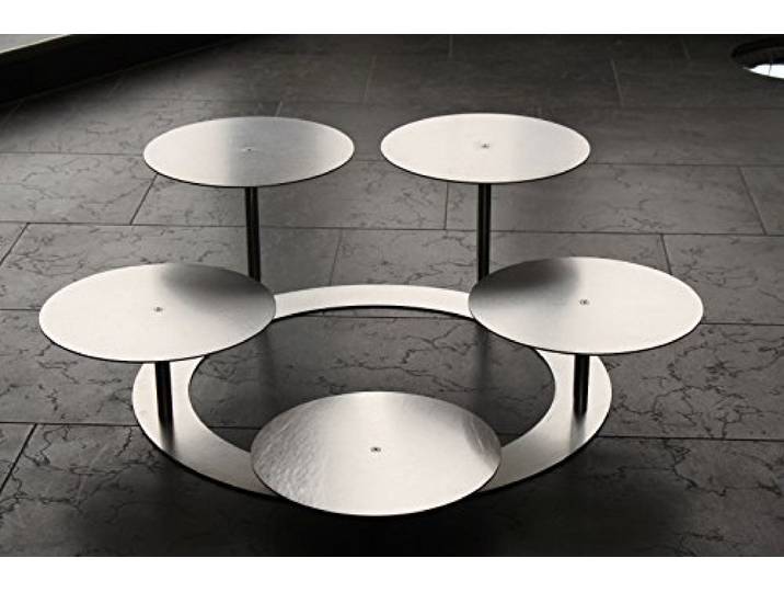 Tortenständer Tortenetagere Aluminium 3 Etagen Rund, Hochzeitstortenständer Ø 30 cm