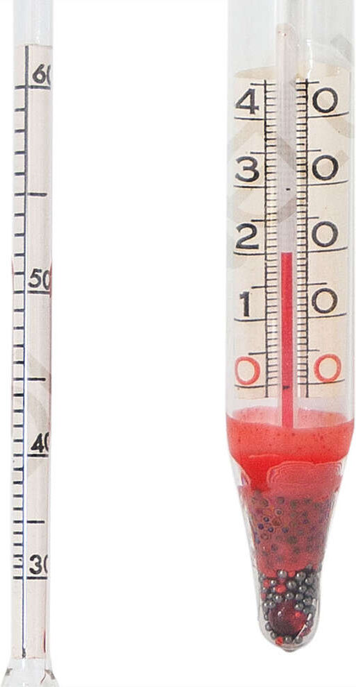 Polsinelli Alcoomètre pour eau-de-vie avec thermomètre