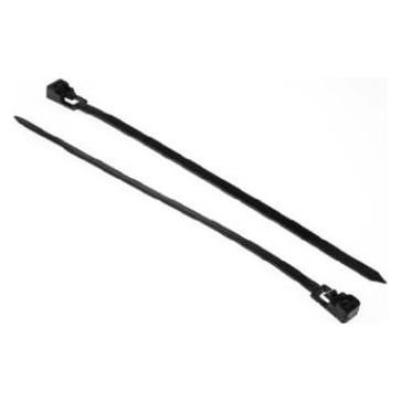 RS PRO Nylon 66 Kabelbinder lösbar Schwarz 4,5 mm (300 mm) (2691864)